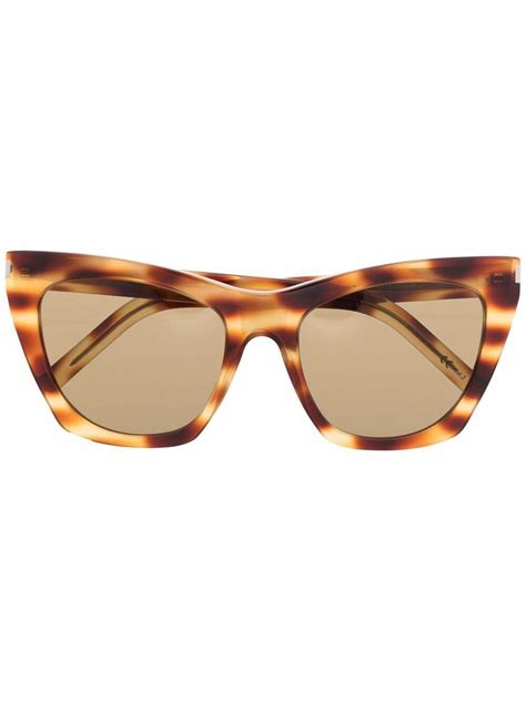 yves saint laurent tortoise shell glasses|SAINT LAURENT Tortoise Shell Sunglasses 6207S.